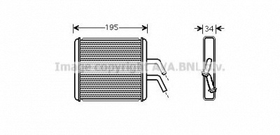 AVA QUALITY COOLING ka6044 -  Теплообменник, отопление салона